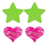 Glow Fashion Pasties Set - Solid